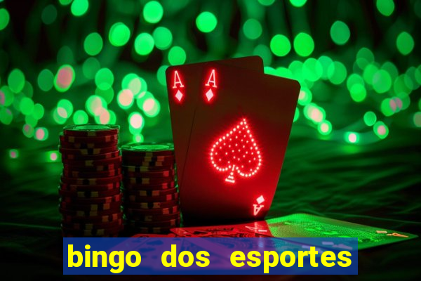 bingo dos esportes para imprimir